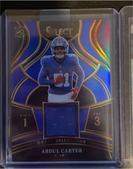 2025 Panini Select Draft Selections #95 Abdul Carter — front