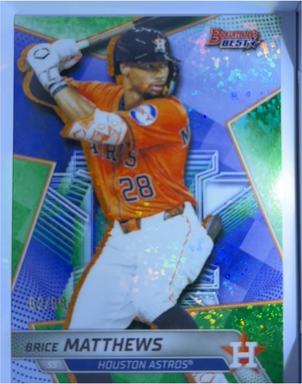 2025 Bowman's Best #TP-18 Brice Matthews — front