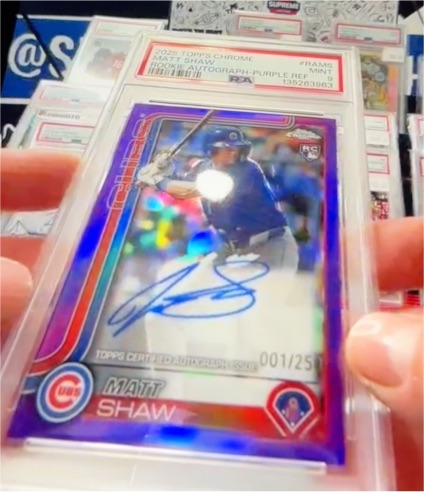 2025 Topps Chrome #RA-MS Matt Shaw — front