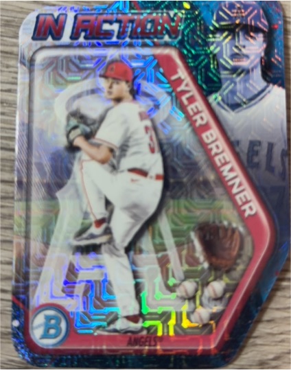 2025 Bowman Draft #BIA-12 Tyler Bremner In Action Mojo — front
