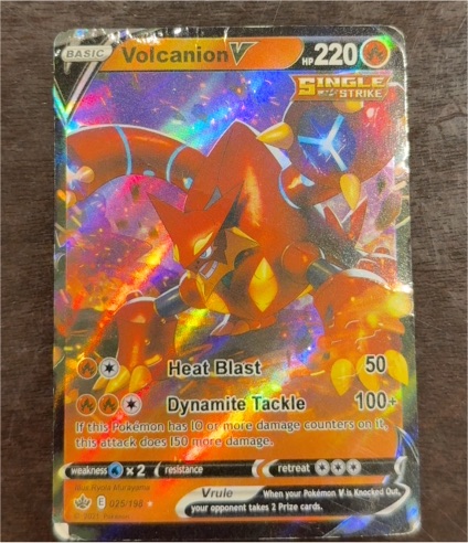 2021 Pokémon TCG Volcanion V 025/198 — front