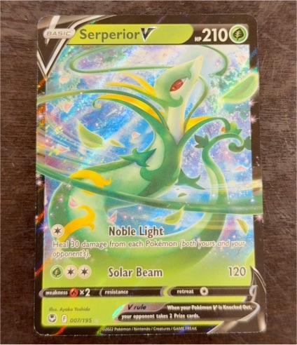 2022 Pokemon Sword & Shield Silver Tempest #007 Serperior V — front