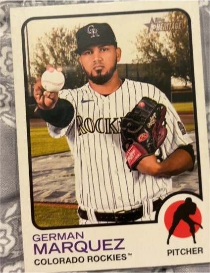 2022 Topps Heritage #270 German Marquez — front