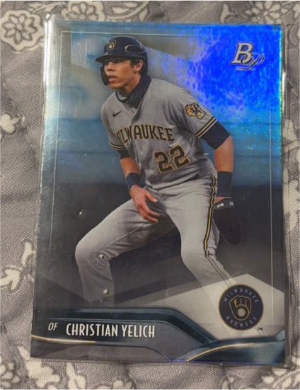 2021 Bowman Platinum #95 Christian Yelich — front