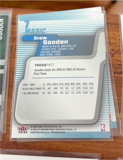 2003 Fleer Focus #7 Drew Gooden — front