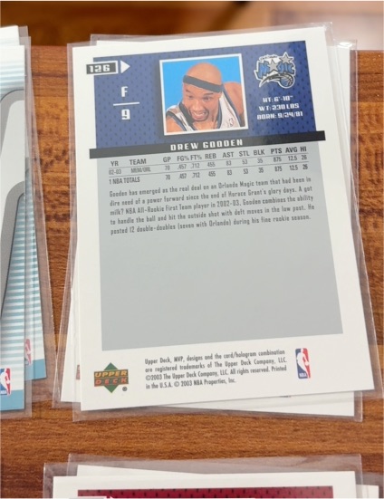 2003 Upper Deck #126 Drew Gooden — front