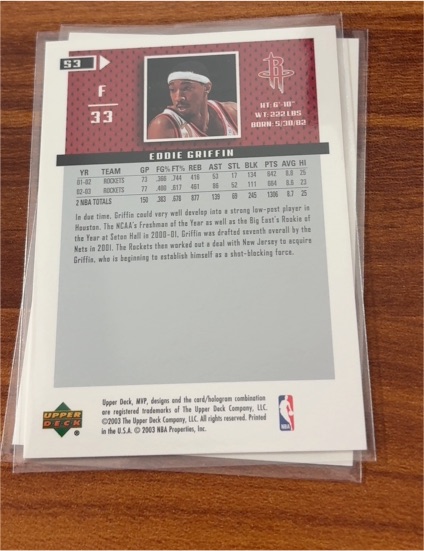 2003 Upper Deck #93 Eddie Griffin — front