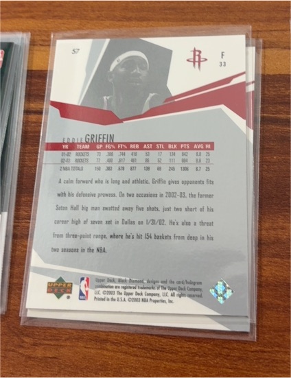 2002-03 Upper Deck #57 Eddie Griffin — front