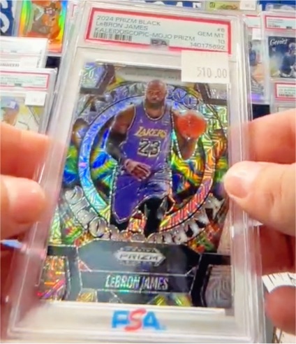 2024 Panini Prizm Black Kaleidoscopic #6 LeBron James — front