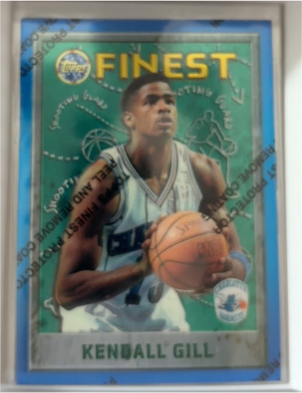1995-96 Topps Finest #13 Kendall Gill — front