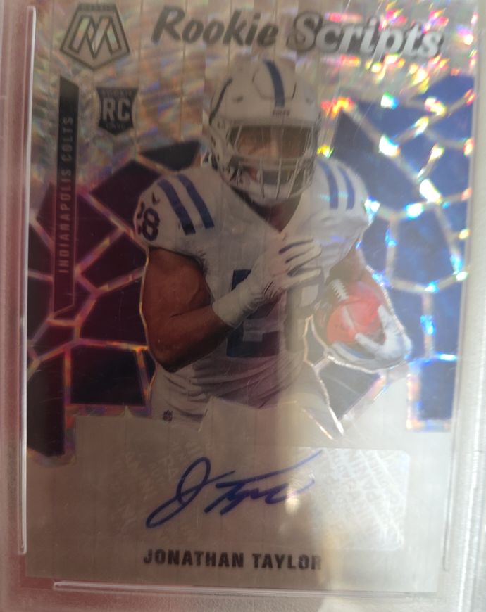 2020 Panini Mosaic #RS16 Jonathan Taylor Rookie Scripts — front