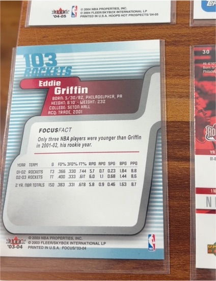 2003-04 Fleer Focus #103 Eddie Griffin — front