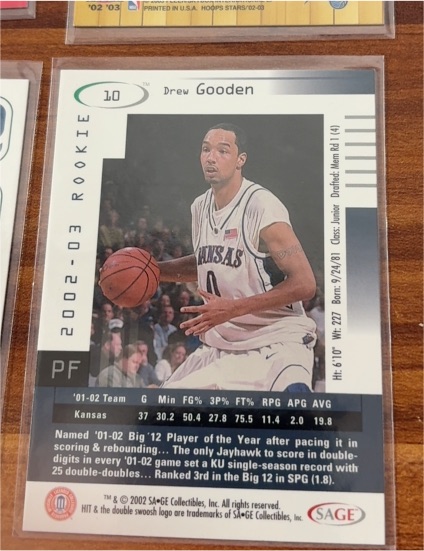 2002-03 Sage Hit #10 Drew Gooden — front