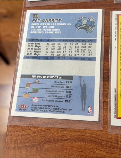 2003-04 Fleer #10 Pat Garrity — front