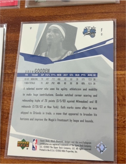 2002 Upper Deck #9 Drew Gooden — front