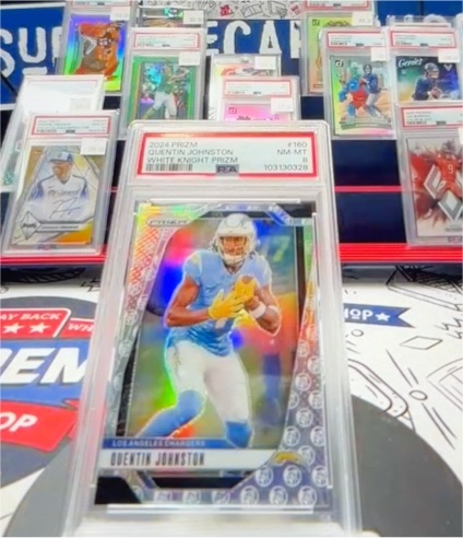 2024 Panini Prizm #160 Quentin Johnston White Knight Prizm — front