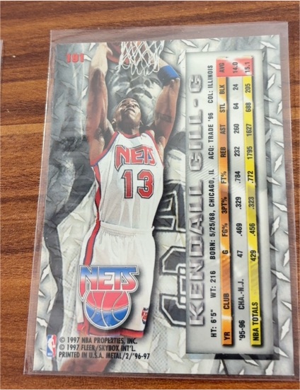 1996-97 Fleer Metal #191 Kendall Gill — front