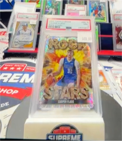 2025-26 Topps Chrome #RS-16 Cooper Flagg Rock Stars Rookie — front