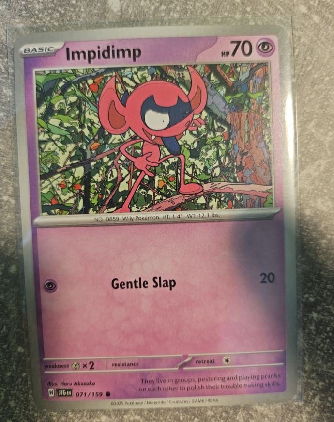 2025 Pokemon Journey Together #071 Impidimp — front
