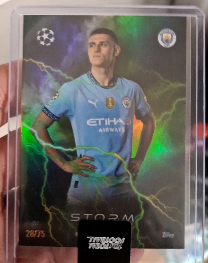 2024-25 Topps Total Football #265 Phil Foden Storm — front