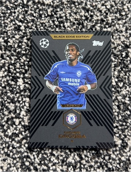 2025-26 Topps Premier League Black Edge Edition Didier Drogba — front