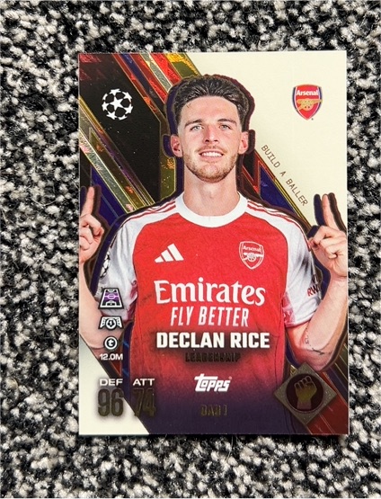 2025-26 Topps Match Attax UEFA UCL #BAB1 Declan Rice — front