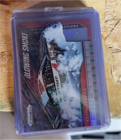 2016 Panini Prizm Blowing Smoke Die-Cut Prizm Silver #B2 Kevin Harvick — front