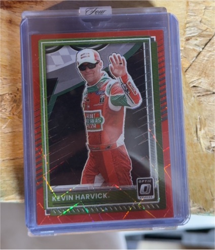 2025 Panini Donruss Optic #40 Kevin Harvick Orange Velocity Prizm — front
