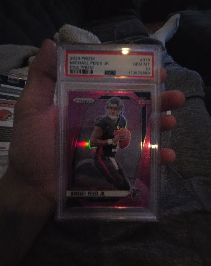 2024 Panini Prizm #378 Michael Penix Jr Pink Prizm Rookie — front