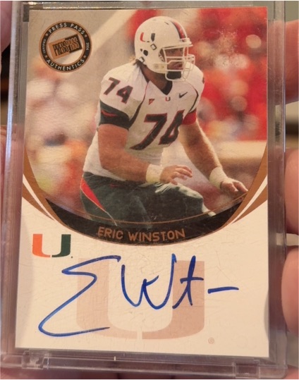 2006 Press Pass Autographs Bronze #72 Eric Winston — front
