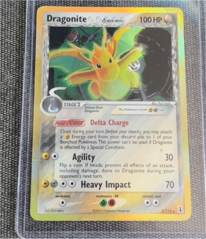 2005 Pokemon Delta Species #3 Dragonite — front