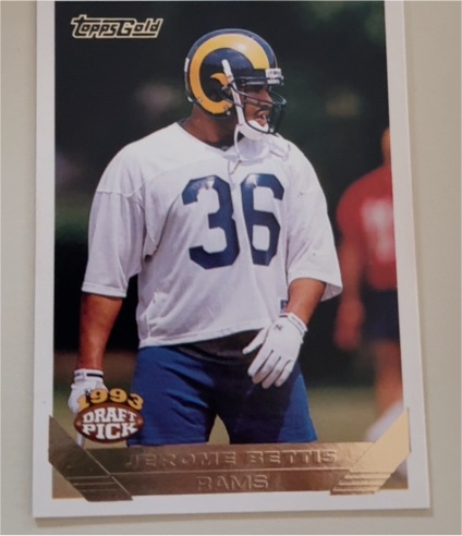 1993 Topps Gold #166 Jerome Bettis — front