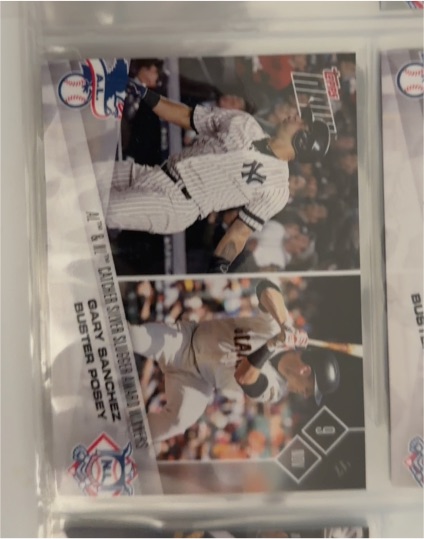 2017 Topps Now #OS-45 Gary Sanchez / Buster Posey — front