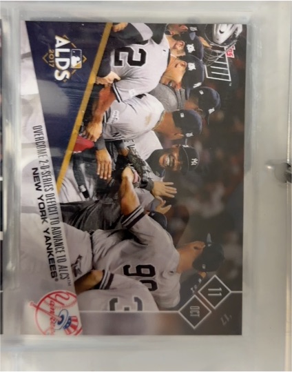 2017 Topps Now #749C New York Yankees Overcome 2-0 Deficit — front