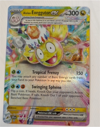 2024 Pokémon TCG Surging Sparks #133 Alolan Exeggutor ex — front