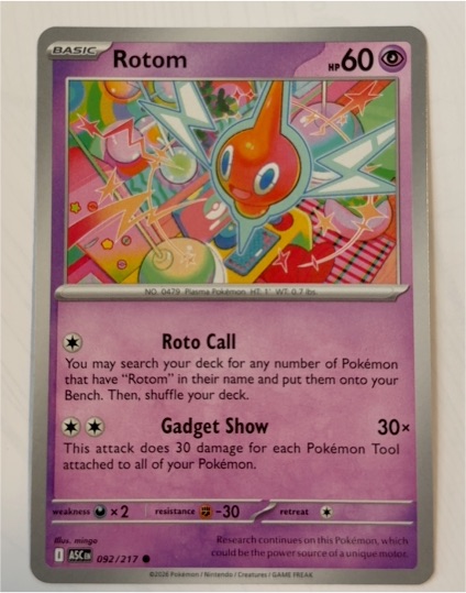 2022 Pokémon Ascended Heroes #092 Rotom — front