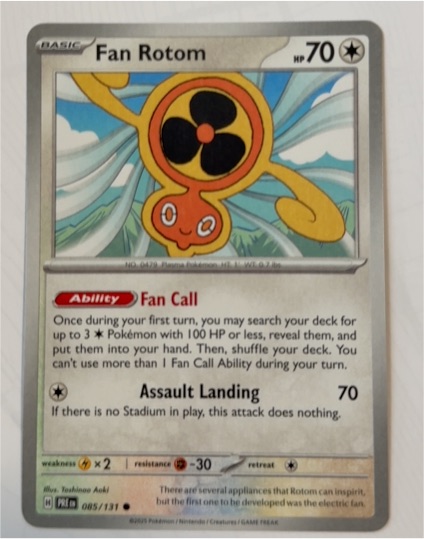 2024 Pokémon Scarlet & Violet Stellar Crown #118 Fan Rotom — front