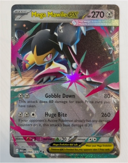 2025 Pokémon Mega Evolutions #094 Mega Mawile EX — front