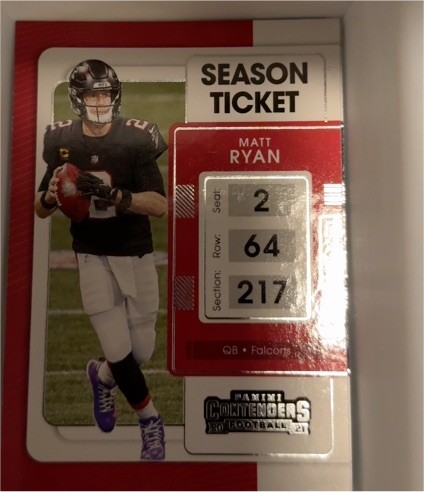 2021 Panini Contenders #4 Matt Ryan — front