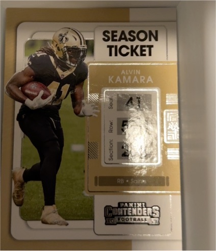 2021 Panini Contenders #71 Alvin Kamara — front