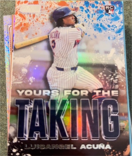 2025 Topps Stadium Club #YK-8 Luisangel Acuña RC Yours For The Taking — front