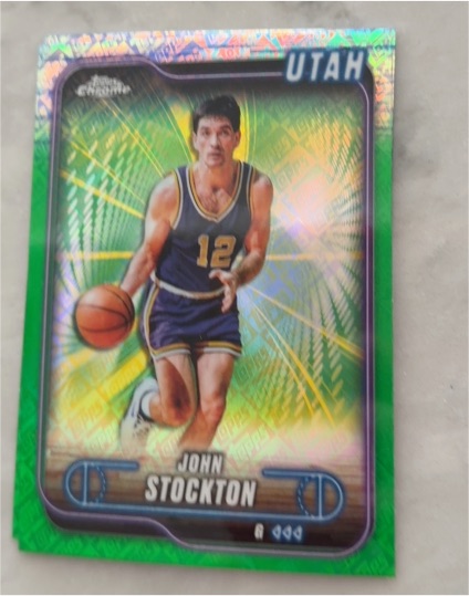 2024-25 Topps Chrome #46 John Stockton — front