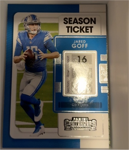 2021 Panini Contenders Season Ticket #31 Jared Goff — front