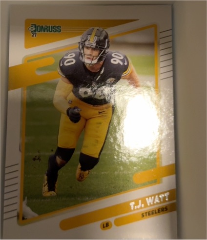 2021 Donruss #22 T.J. Watt — front