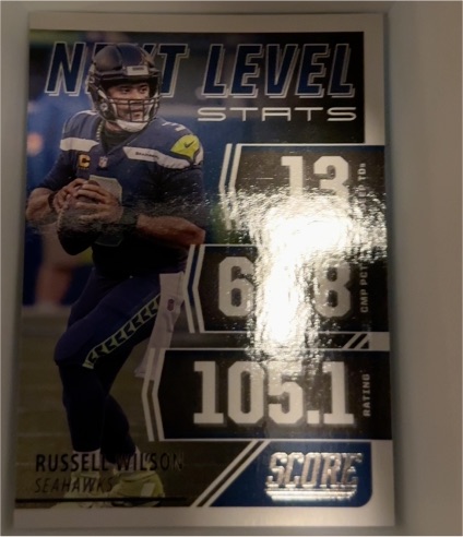 2021 Panini Score Next Level Stats #NL3 Russell Wilson — front