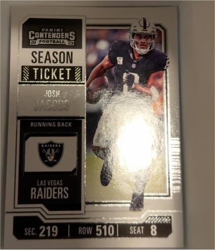 2023 Panini Contenders Season Ticket #55 Josh Jacobs — front