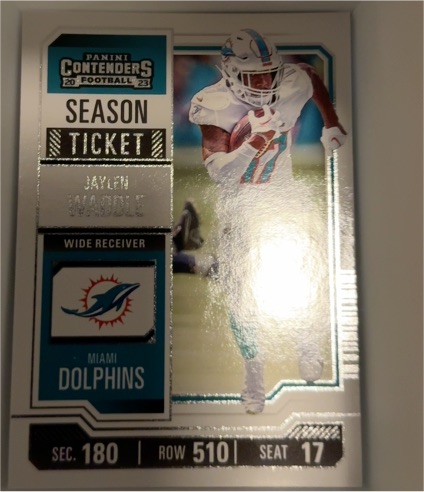 2023 Panini Contenders Season Ticket #63 Jaylen Waddle — front
