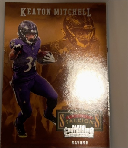 2023 Panini Contenders Rookie Stallions #11 Keaton Mitchell — front
