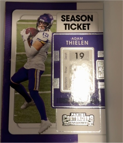 2021 Panini Contenders Season Ticket #66 Adam Thielen — front