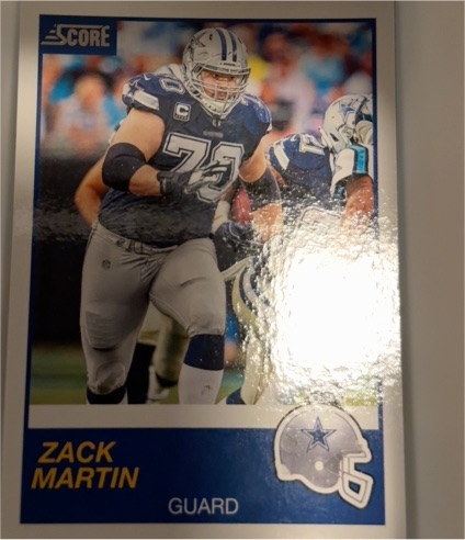 2024 Score #75 Zack Martin — front